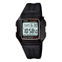 CASIO Sports Quartz Waterproof Unisex Mens Black Digital F-201WA-1A