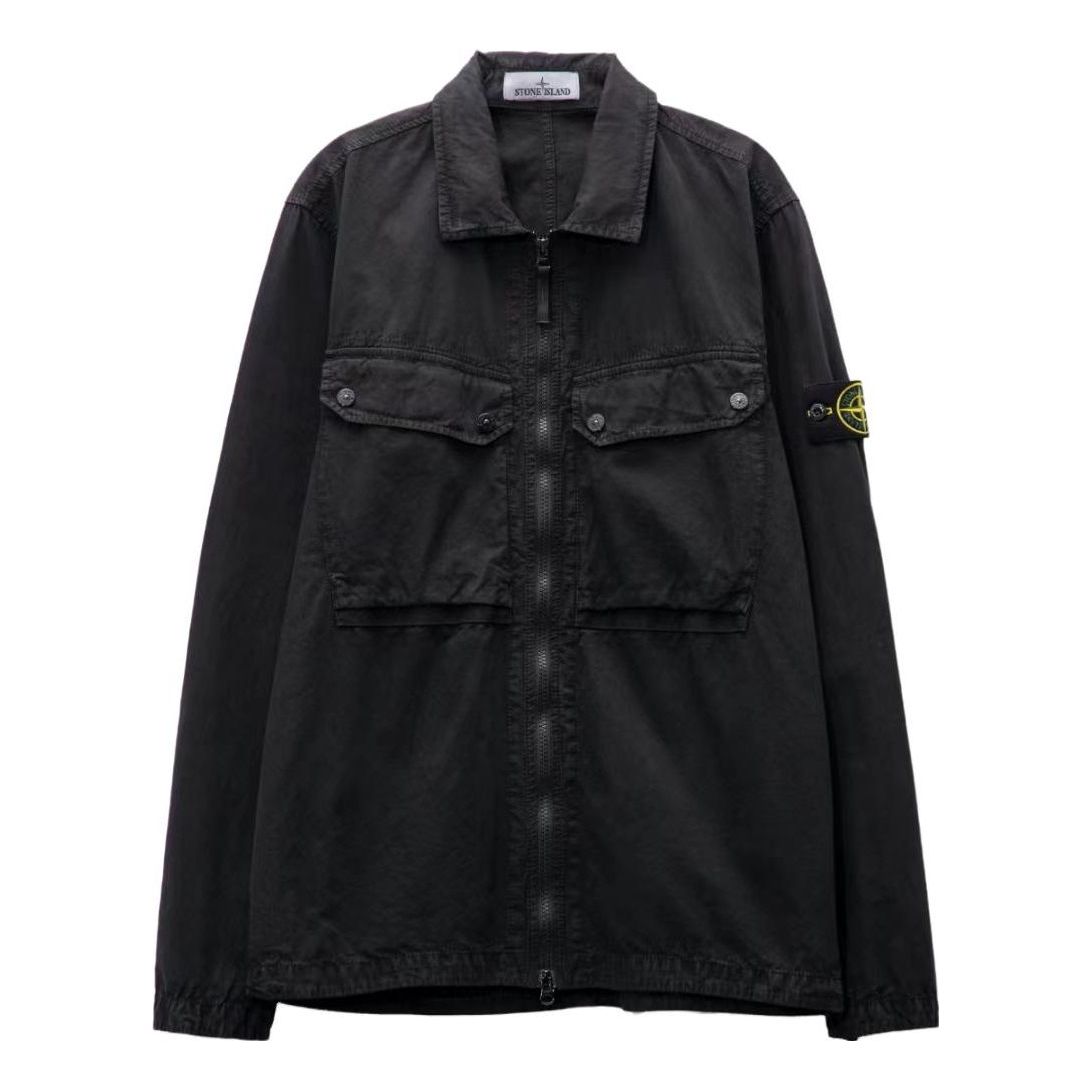 STONE ISLAND Old Effect Overshirt 'Black' 7915102WN-V0129