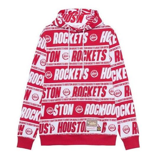 Mitchell & Ness x NBA Houston Rockets HWC Team Wrap Hoodie 'Red White' FPHD4779-HROYYPPPRED1