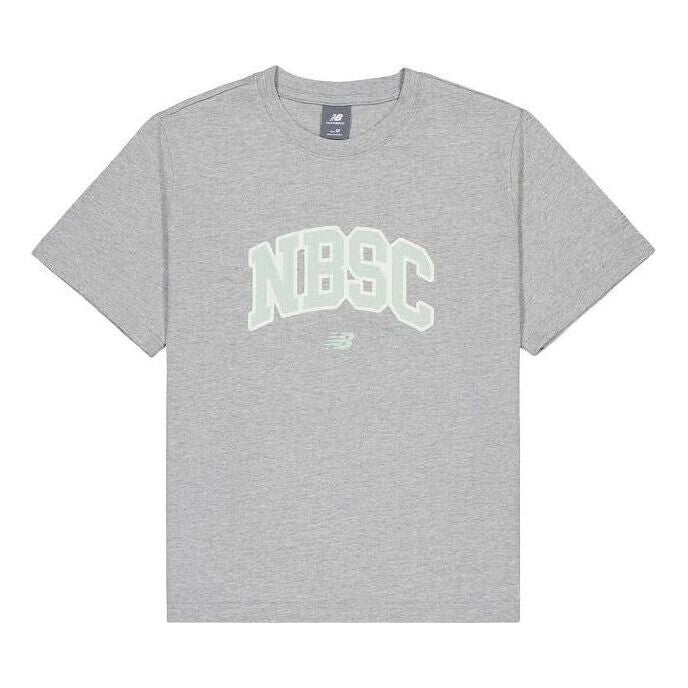 (WMNS) New Balance NBSC Cotton T-Shirt Asia Sizing 'Grey' AWT42313-GHM