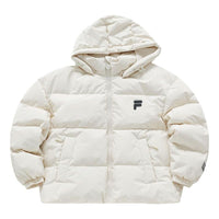 (WMNS) FILA FUSION Hooded Down Jacket 'White' T11W346902F-BG