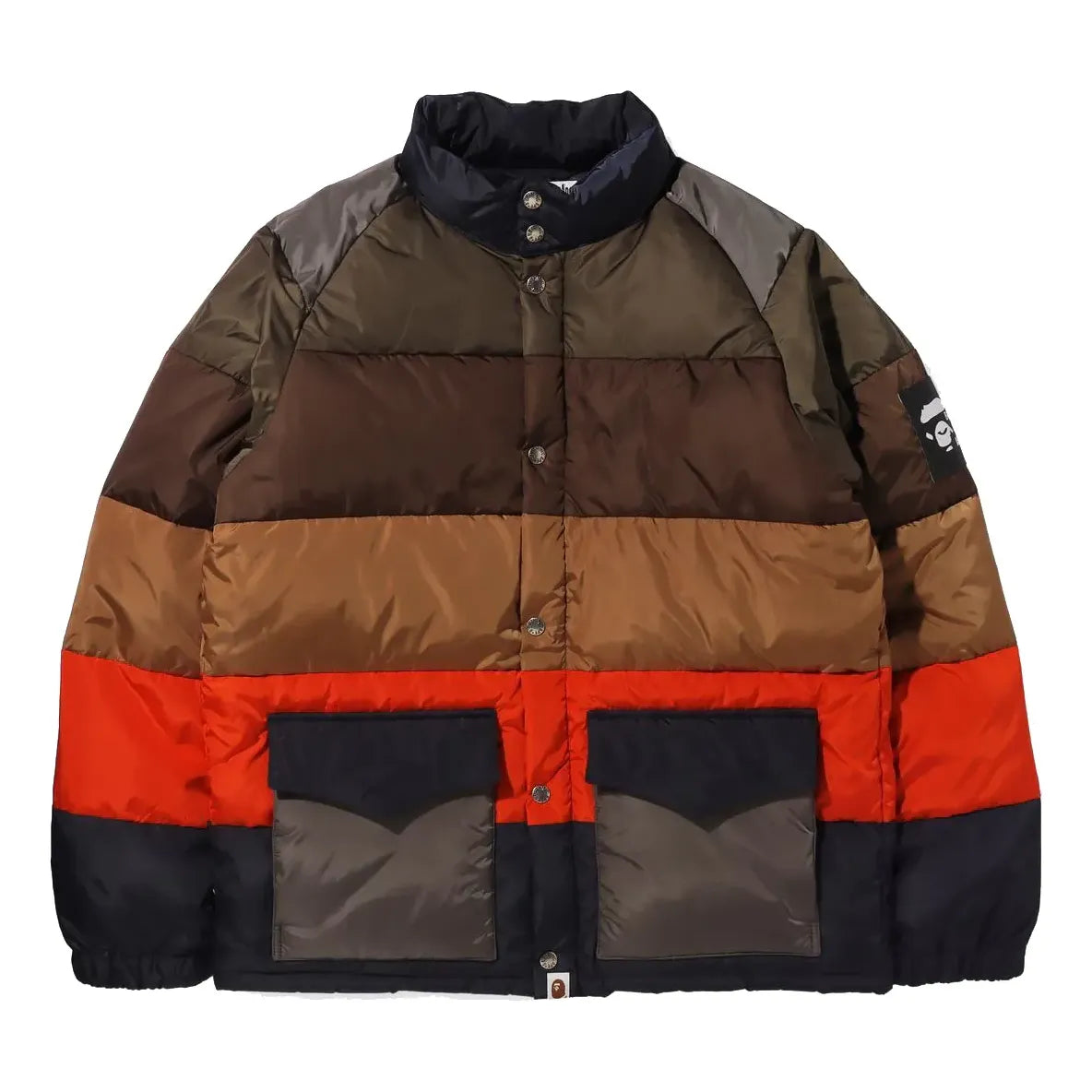 A Bathing Ape Hoop Classic Down Jacket 'Multi' 0ZXDNM141001H