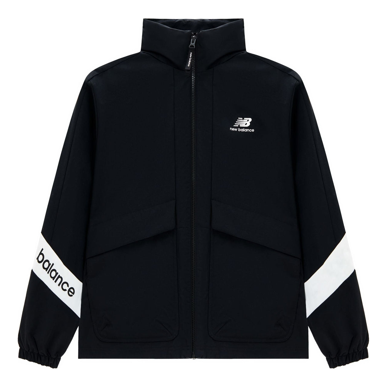 New Balance Lifestyle Jacket Asia Sizing 'Black White' 5AD12103-BK