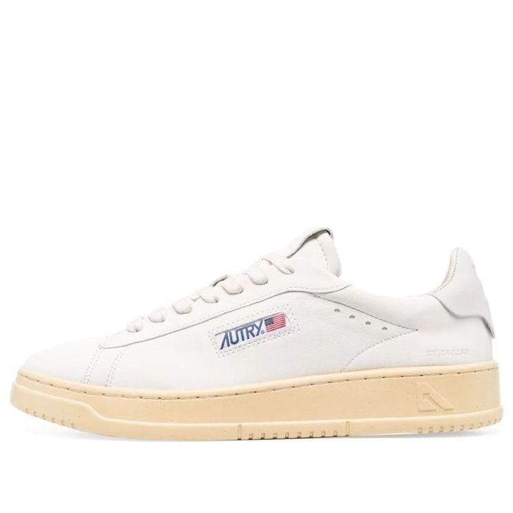 Autry Dallas Low Goatskin and Nubuck Leather 'White' ADLM-NG01