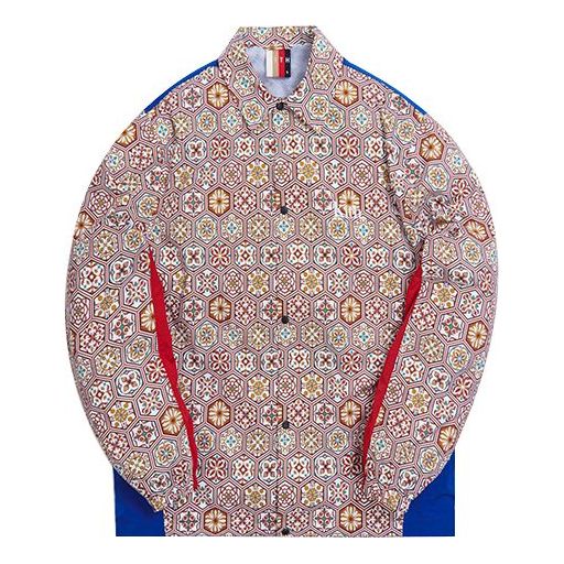 KITH Printed Coaches Jacket Printing Shirt Sports Unisex Red KH1256-108