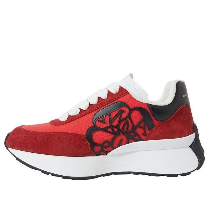 (WMNS) Alexander McQueen Sprint Runner 'Red Black' 687996W4T226475