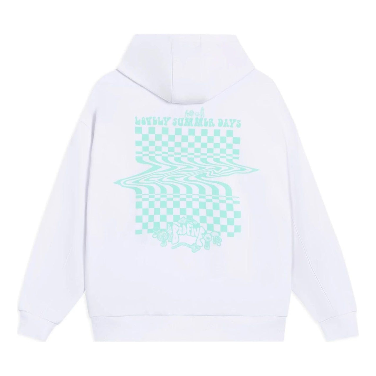 (WMNS) Li-Ning BADFIVE Casual Sport Hoodie 'White Aqua' AWDS646-1
