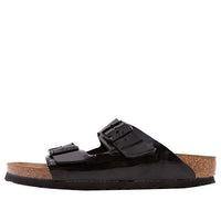 Birkenstock Arizona Birko-Flor Narrow Fit Sandals 'Black Patent' 1005292