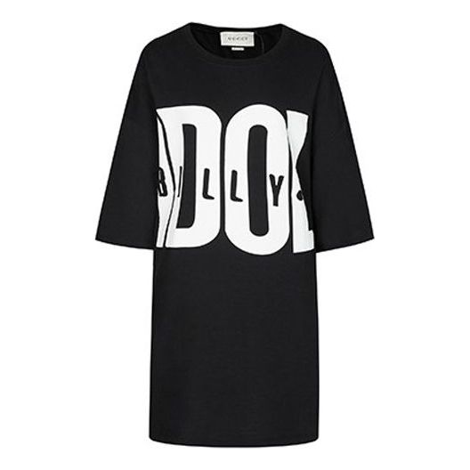 (WMNS) Gucci Alphabet Printing Black 539080-XJAIU-1289