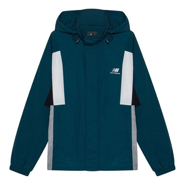 New Balance Athletics Higher Learning Windbreaker Asia Sizing 'Teal White' NAA33013-GRN
