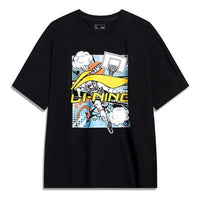 Li-Ning Comics Graphic T-shirt 'Black' AHSU805-1