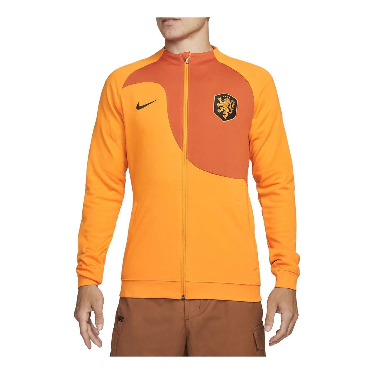 Nike 2022-23 Holland Academy Pro Knit Football Jacket 'Orange' DN1056-833