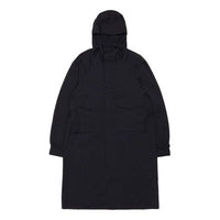 Men's Nike ESC Series Every Stitch Series Solid Color Long Sleeves Hooded Windbreaker Jacket Black DH2906-010