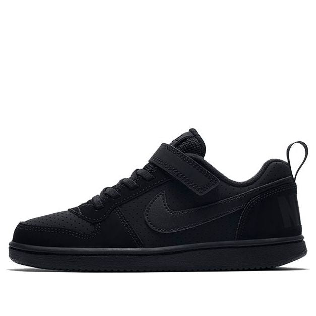 (PS) Nike Court Borough Low 'Triple Black' 870025-001