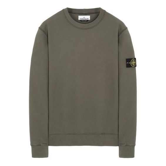 STONE ISLAND Garment Dyed Crew Sweatshirt 'Dark Green' 731563020-V0059