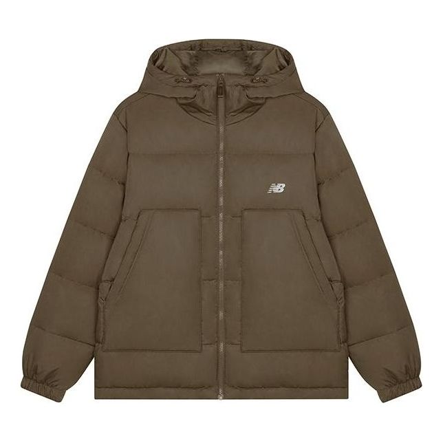 New Balance Casual Puffer Jacket Asia Sizing 'Brown' AMJ33328-DHE