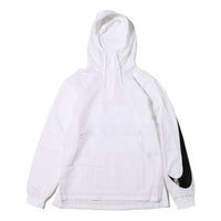 Nike Swoosh Men's Pullover Hooded Sportswear Windbreaker White AA5010-100