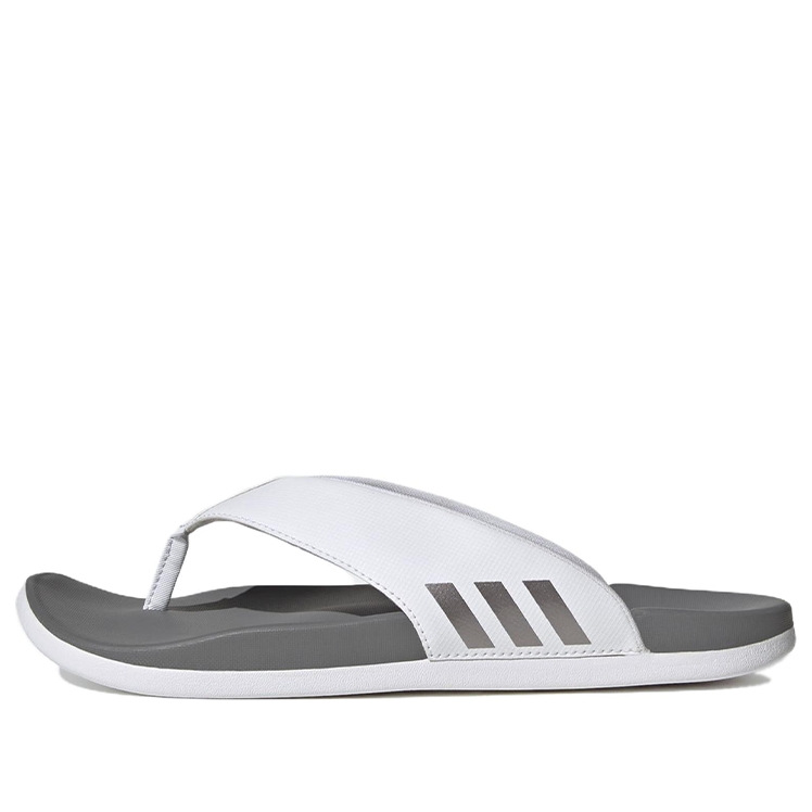 (WMNS) adidas Adilette Comfort Flip Flop 'White Grey' HQ4459