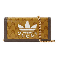 Gucci x adidas Chain Logo Crossbody Bag 'Yellow Brown' 621892-UVSCG-7267
