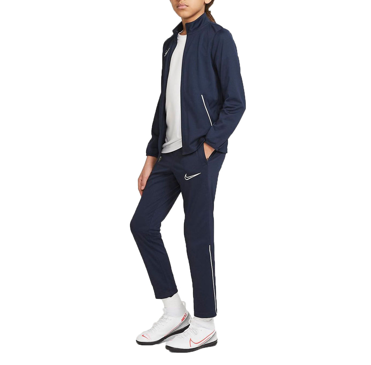 (GS) Nike Dri-FIT Academy Knit Soccer Tracksuit 'Midnight Navy' CW6133-451