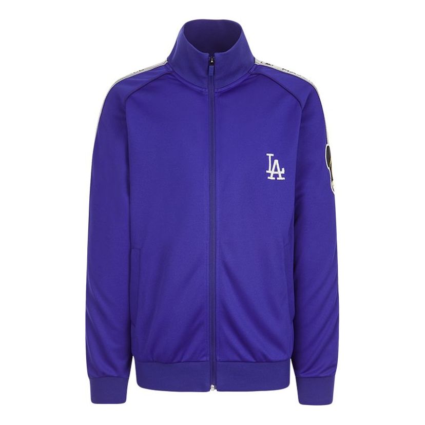 MLB Disney Mickey Crossover Los Angeles Dodgers Stand Collar Jacket Unisex Blue 31TRK2031-07U