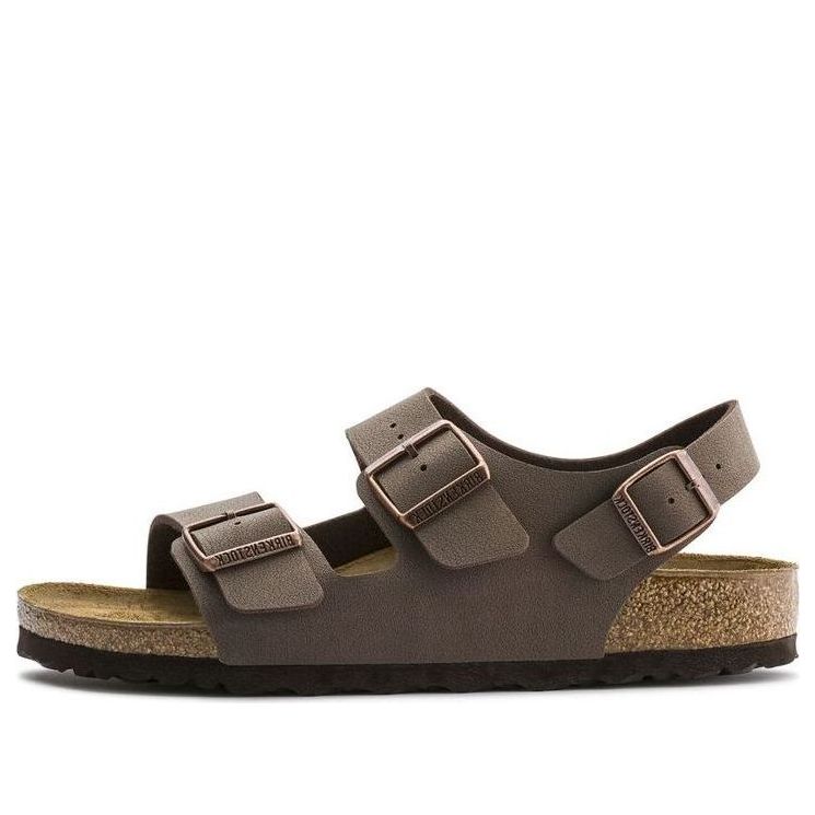 Birkenstock Milano Birko-Flor Birkibuc Narrow Fit Sandals 'Mocca' 0634503