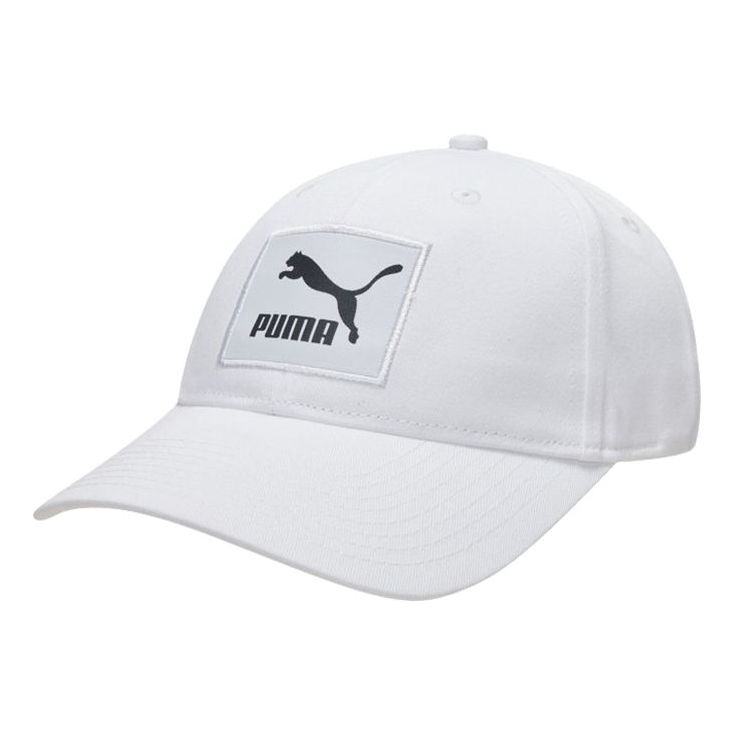 PUMA Archive Logo Label Baseball Cap White 022778-03