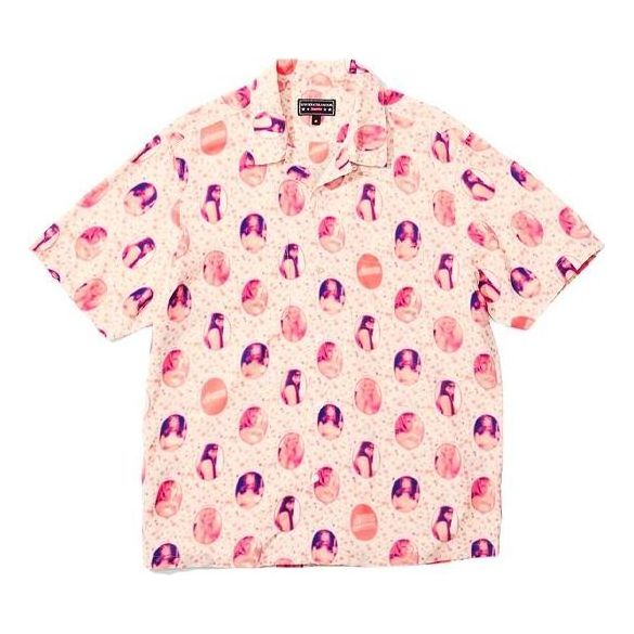 Supreme x HYSTERIC GLAMOUR Blurred Girls Rayon S/S Shirt 'Pink Purple' SUP-SS21-542