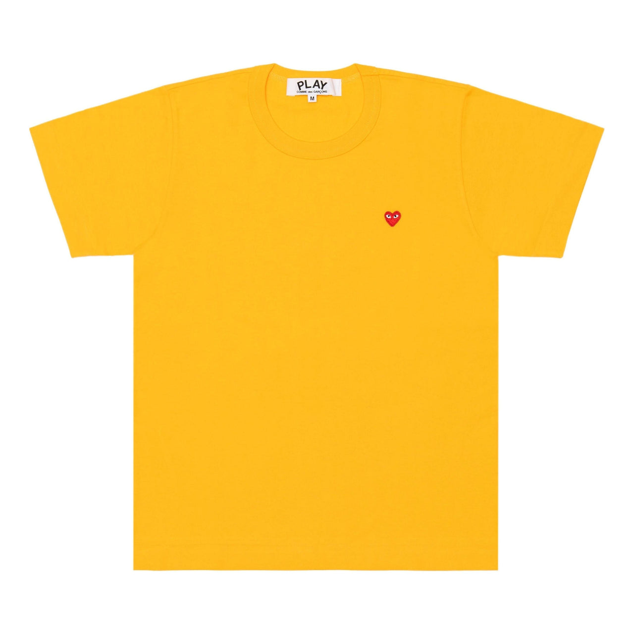 (WMNS) COMME des GARCONS PLAY Color Series T-Shirt Small Red Heart Emblem 'Yellow' AZ-T313-051-2