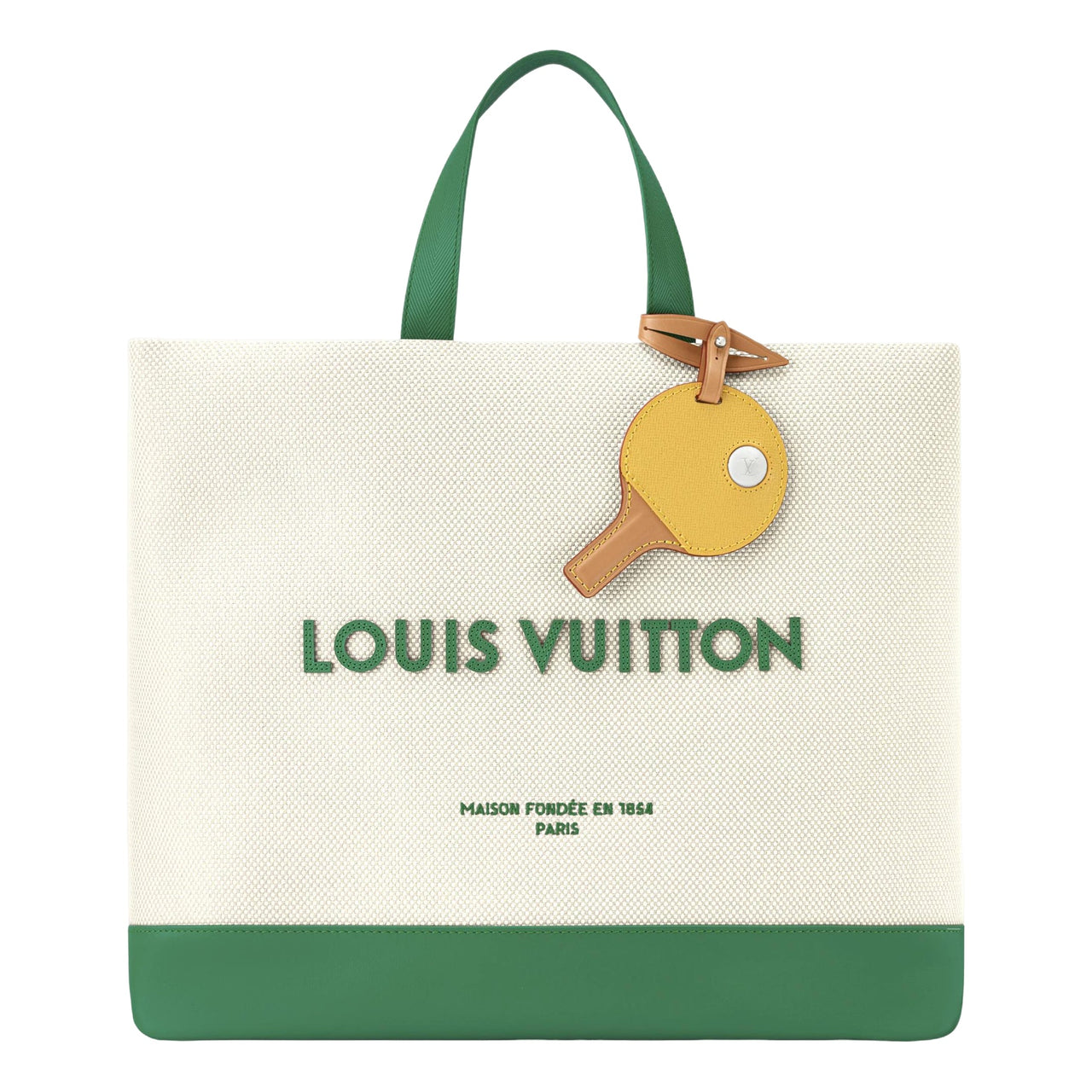 LOUIS VUITTON Shopper Tote MM 'Ecru White Grass Green' M29327