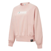 (WMNS) PUMA Round-neck Printing Sweatshirt Pink/Red 531292-15