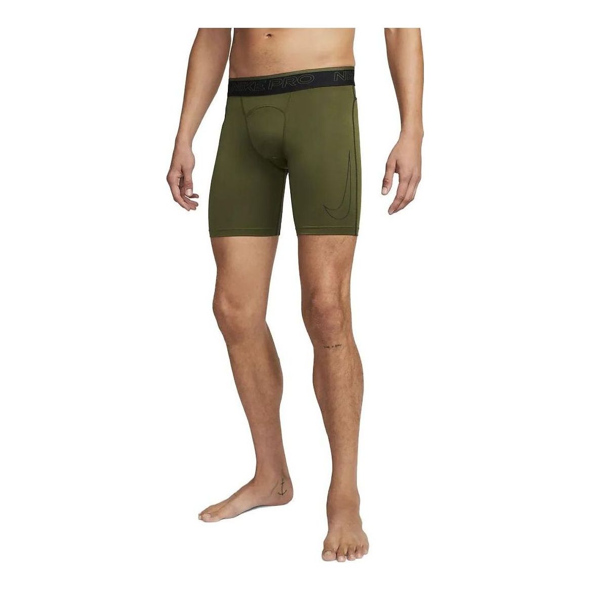 Nike Pro Dri-Fit Stretch Training Long Shorts 'Olive Green' DD1917-326