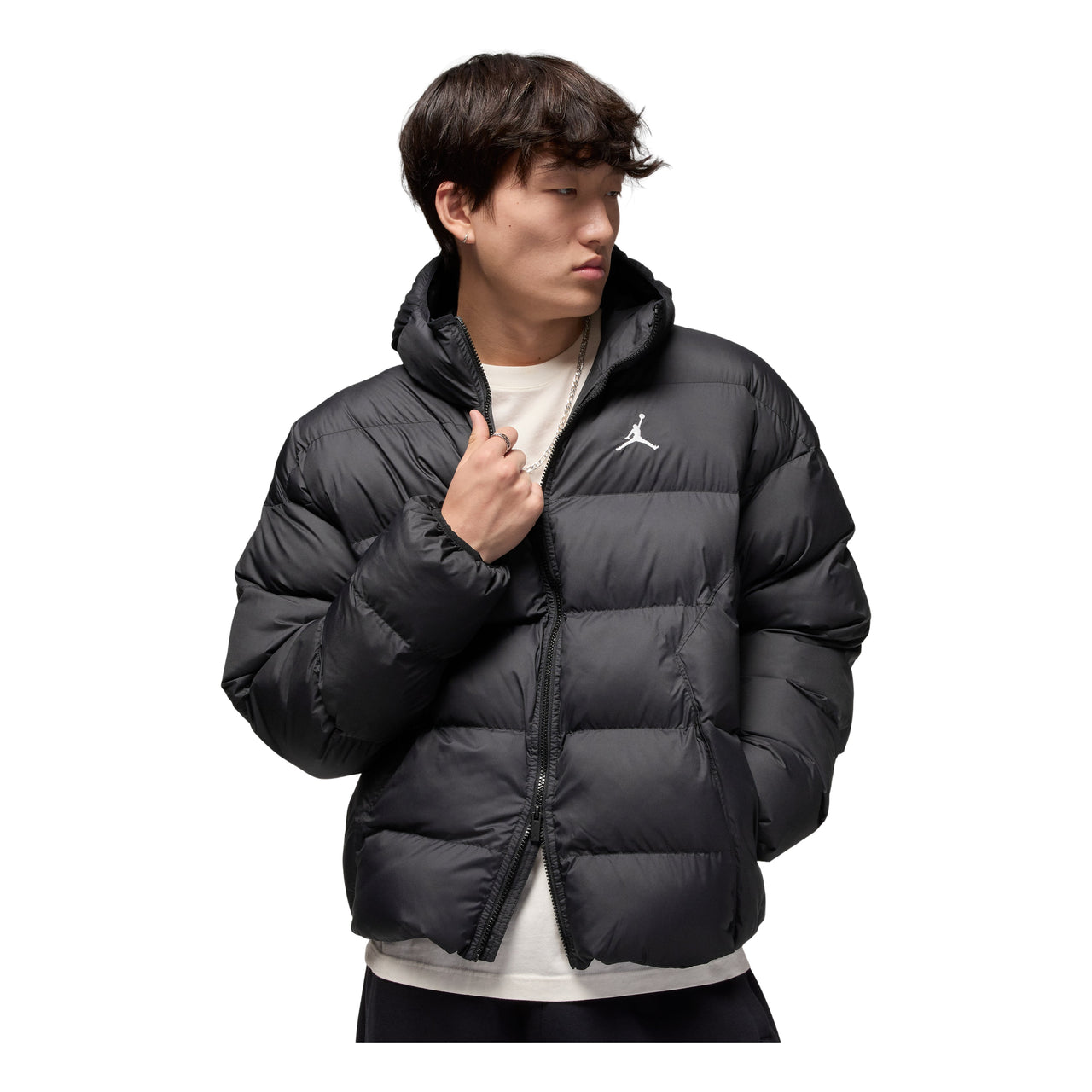 Air Jordan Brooklyn Therma-FIT Loose-Fit Puffer Jacket 'Black' HV0532-010