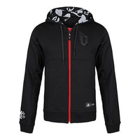 adidas CNY Dame FZ HD Lillard Basketball Sports Fleece Lined Jacket Black DZ0857
