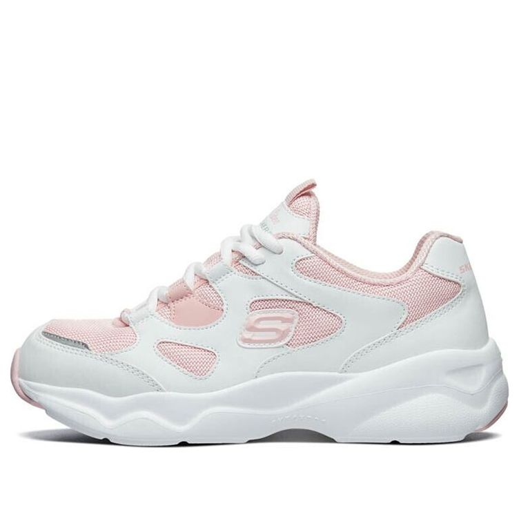 (WMNS) Skechers D'Lites Airy Low Chunky Shoes Pink/White 88888364-WPK