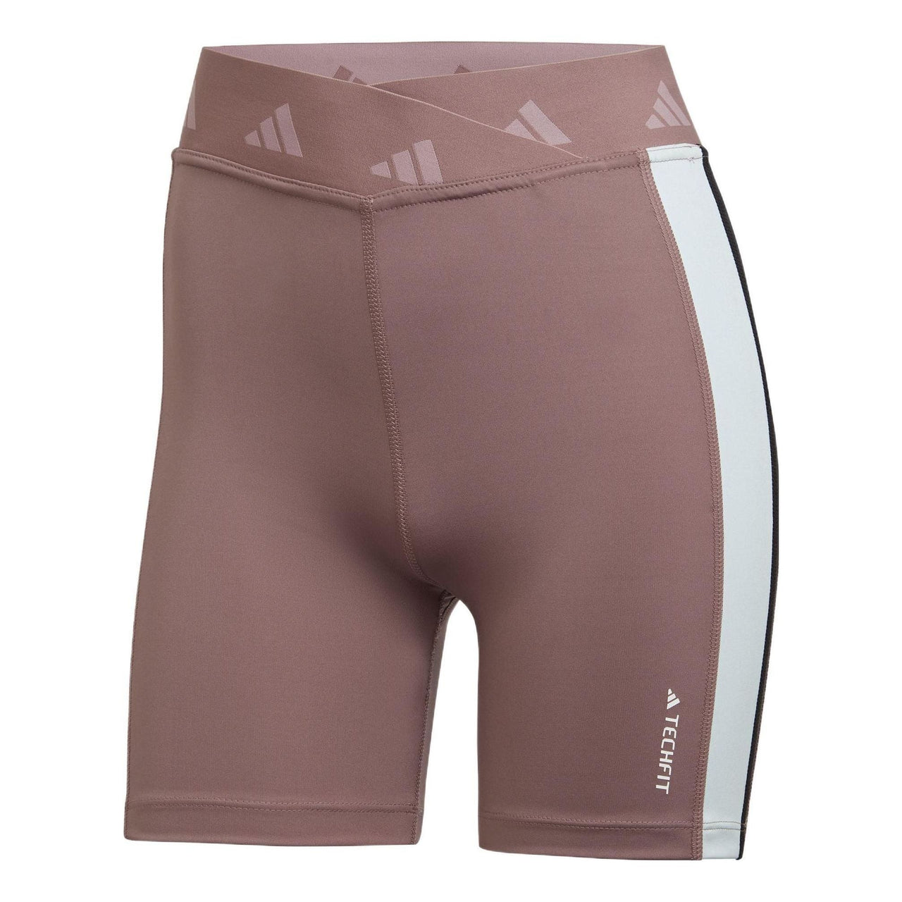 (WMNS) adidas Hyperglam Training Techfit Short Leggings Asia Sizing 'Purple White Black' HZ6958