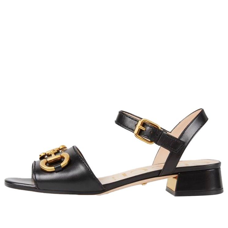 (WMNS) Gucci Horsebit Black Sandals 655413-BKO00-1000