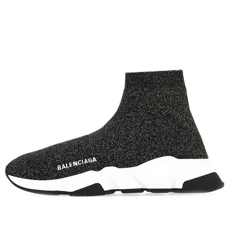 (WMNS) Balenciaga Speed logo Socks Shoes Black 593698W1V91