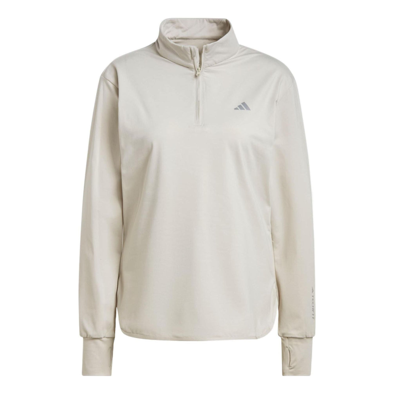 (WMNS) adidas Techfit AEROREADY Warm Quarter-Zip Training Top 'Beige' HI3368