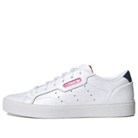 (WMNS) adidas originals Sleek 'Cloud White Crew Navy' FY6669