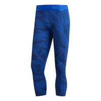 adidas 3/4 Alphaskin TKY Camo Leggings 'Blue' FM4677