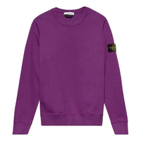 STONE ISLAND Badge Logo Crewneck Sweatshirt 'Magenta' 751563020-V0045