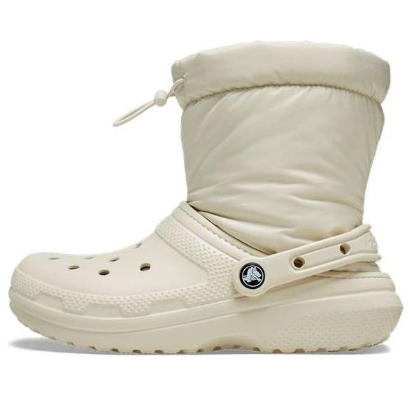 (WMNS) Crocs Classic Lined Neo Puff Boots 'Beige' 206630-2Y2