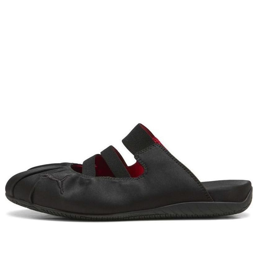 (WMNS) PUMA Speedcat Mule Satin 'Black Red' 409911-02