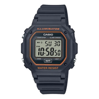 CASIO Retro Waterproof Classic Small Cube Brown Watch 50m Waterproof Resin Strap Black Analog F-108WH-8A2
