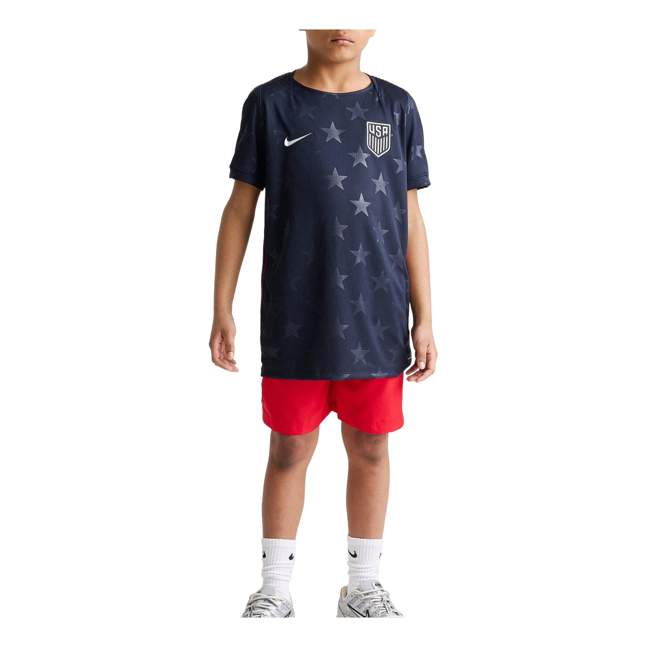 (GS) Nike USMNT 2026 Stadium Away Dri-FIT Soccer Jersey 'Dark Obsidian University Red Pure Platinum' IB5227-475