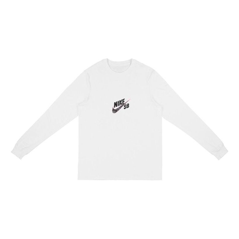 Travis Scott Cactus Jack For Nike SB Longsleeve T-shirt 'White' TSCJ-LS008