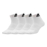 adidas Low Top Wear-resistant Solid Color Sports Basketball Socks Couple Style White DZ9405