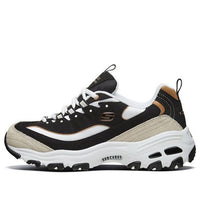 (WMNS) Skechers D Lites 1.0 Low-Top Running Shoes Black/Gold 66666228-BKGD