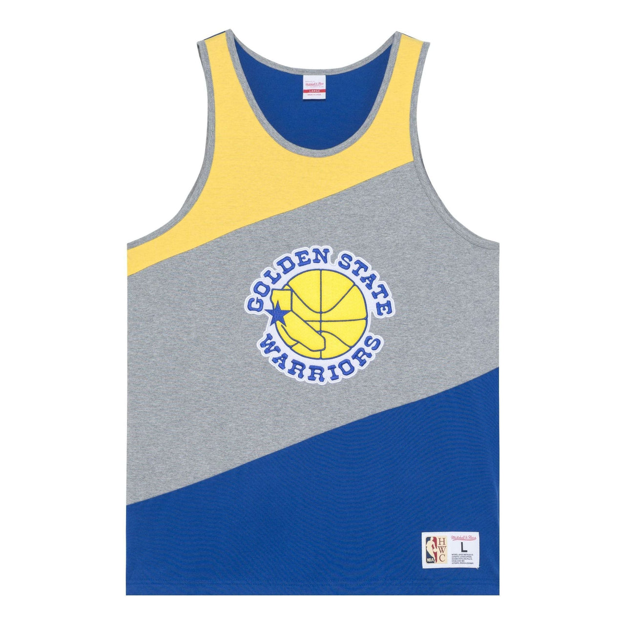 Mitchell & Ness x NBA HWC Colorblocked Cotton Tank 'Golden State Warriors' TTNK5120-GSWYYPPPGHRY